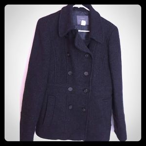 J Crew Gray double breasted wool women Size 10